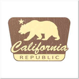 California Republic (vintage park style) Posters and Art